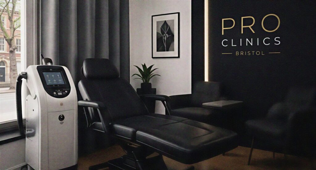 Pro Clinics treatment room in Bristol
